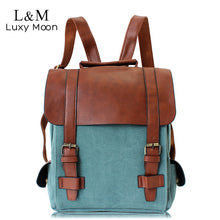 Load image into Gallery viewer, Women Canvas Backpacks For Teenage Girls School Bags
