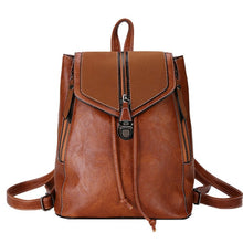Load image into Gallery viewer, Vintage Matte Leather Women Backpacks