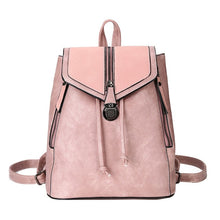 Load image into Gallery viewer, Vintage Matte Leather Women Backpacks