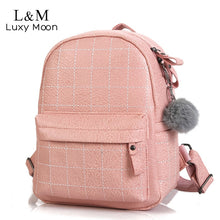 Load image into Gallery viewer, 2019 Women Leather Backpack School Bag