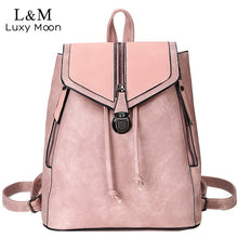 Load image into Gallery viewer, Vintage Matte Leather Women Backpacks