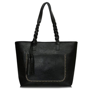 Vintage Handbag Women Brown Leather Shoulder Bag
