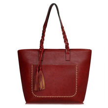 Load image into Gallery viewer, Vintage Handbag Women Brown Leather Shoulder Bag