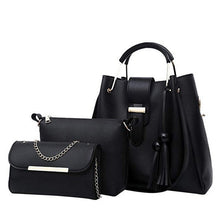 Load image into Gallery viewer, Puimentiua Women 3Pcs/Set Handbags PU Leather Shoulder Bags