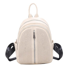 Load image into Gallery viewer, Backpack Women Small Shoulder Bag Retro Rivet Travel Leather Backpacks
