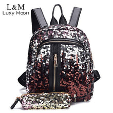 Load image into Gallery viewer, Women&#39;s Glitter Sequins Backpack