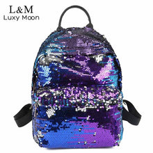 Load image into Gallery viewer, Teengers Glitter Backpack Women Sequin Backpacks
